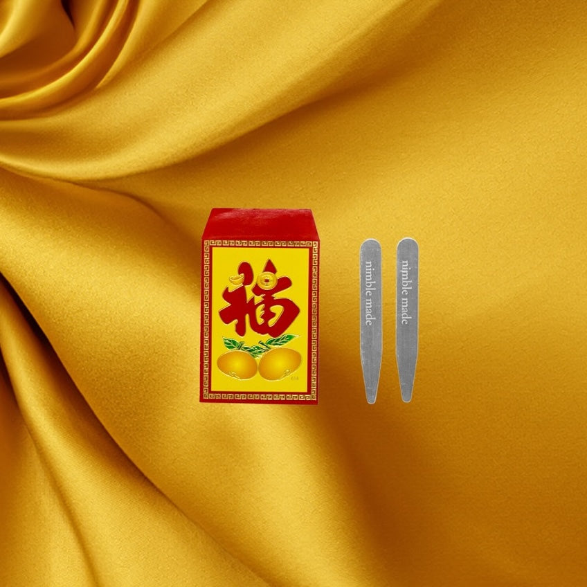 lunar new year promotional of metal collar stays in red envelope