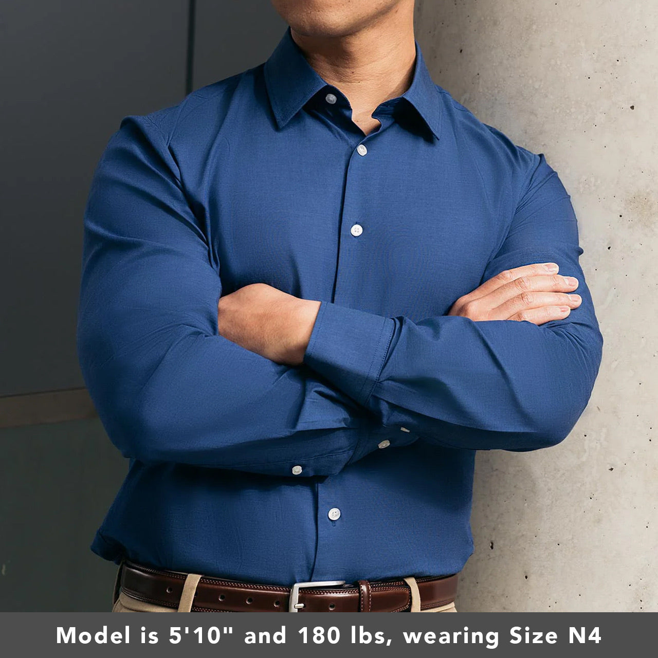 Navy blue collared shirt mens best sale