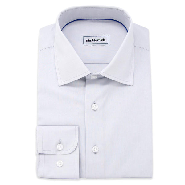 Blue & White Striped Non-Iron Dress Shirt