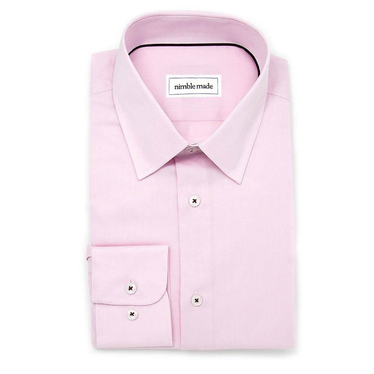 Men's Slim Fit Pale Pink Business Dress Shirt - Nimble Made