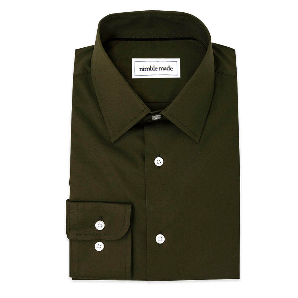 Green Dress Shirts | Shop Men's Dark Green Shirts - Nimble Made